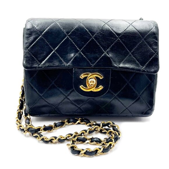 Chanel Vintage Classic Black Mini Timeless Crossbody Bag - Picture 1 of 8